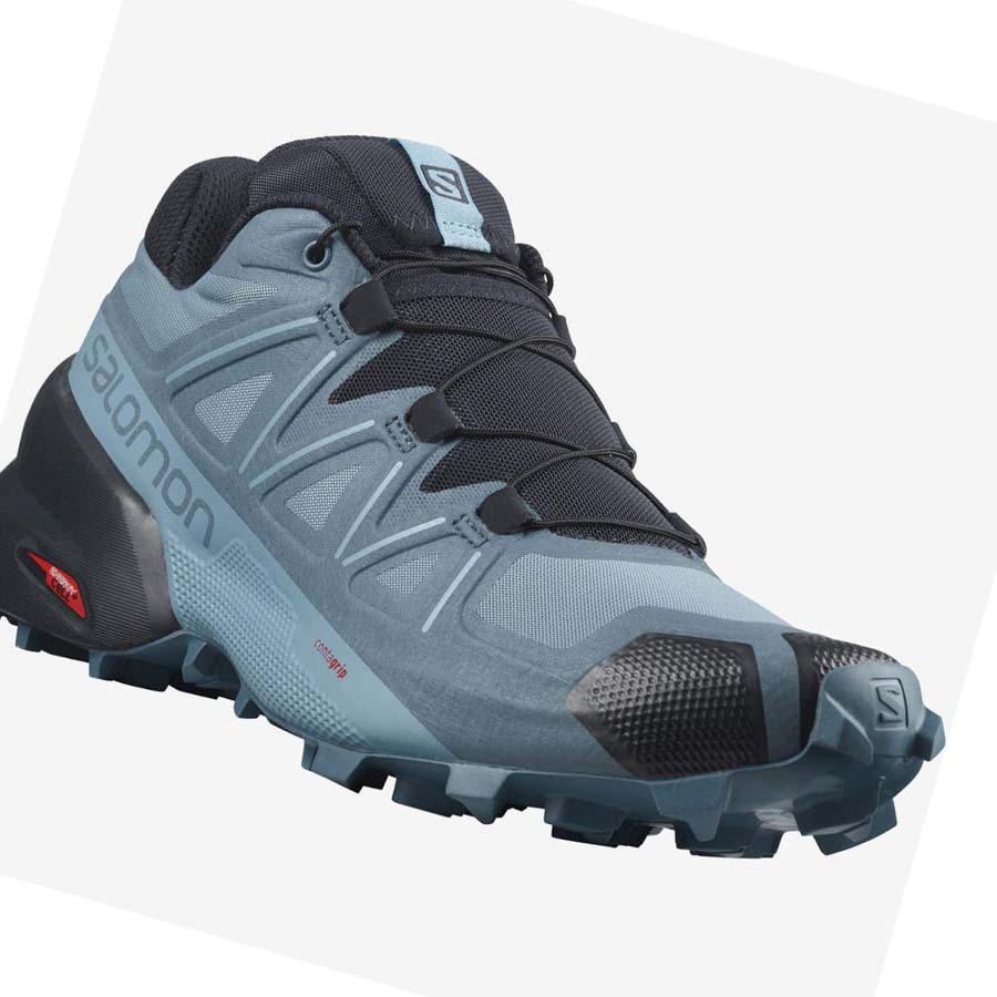 Salomon SPEEDCROSS 5 WIDE Trail Futócipő Női Kék | HU 2886BEX